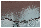 Exposure of South Polar Layered Deposits