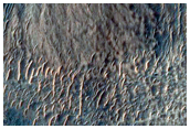Gullies in Crater Wall