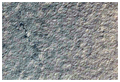 South Polar Layered Material along Crater Rim