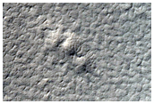 Large Crater Near Edge of South Polar Layered Deposits