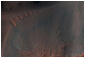Pitted Materials and Central Uplift of a 30-Kilometer Crater in Terra Sabaea