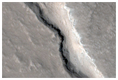 Lava Flows on the Northwestern Flank of Olympus Mons