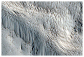 Valleys on Western Hecates Tholus