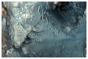 Rocky Central Uplift of 80-Kilometer Diameter Crater