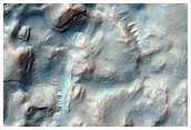 Gullied Impact Crater in Terra Cimmeria