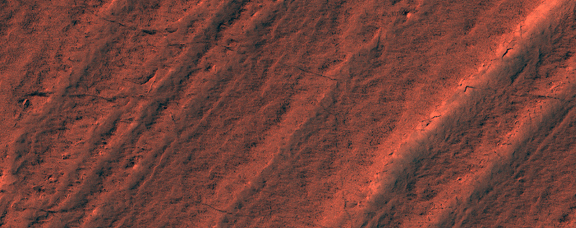 Troughs and Scarps in Planum Australe