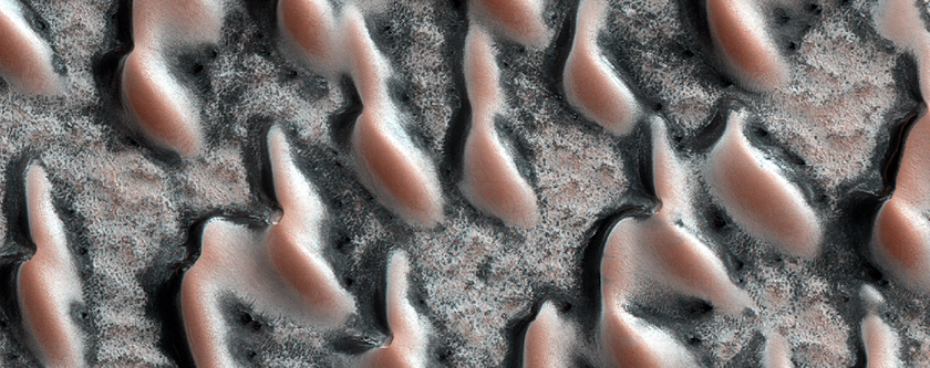 Translucent Ice on Dunes