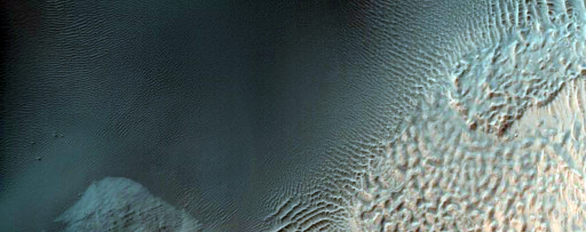 Sand Dune Changes in Hellespontus Montes