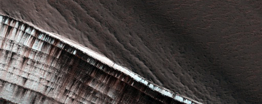 Possible Powder Avalanches at Off-Monitoring Section of North Polar Scarp