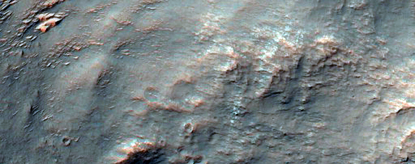 Channel in Crater