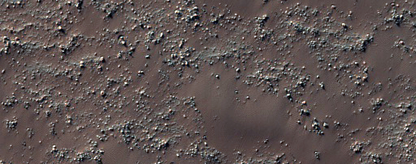 Sandy Patch in Crater in Terra Sirenum
