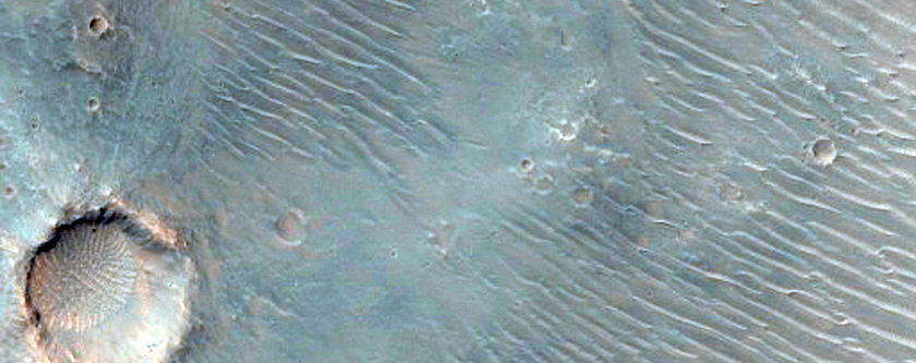 Crater in Tyrrhena Terra