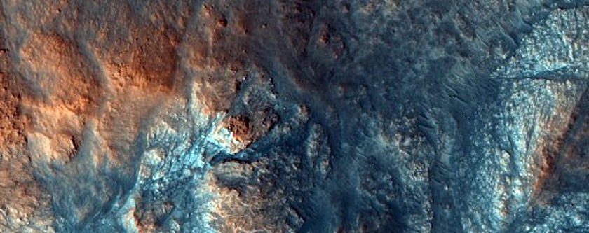 Central Uplift of A Northern Plains Impact Crater