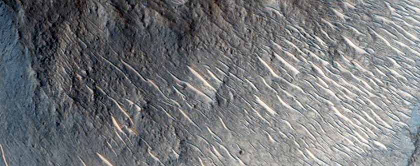 Central Peak Unnamed Crater in Chryse Planitia