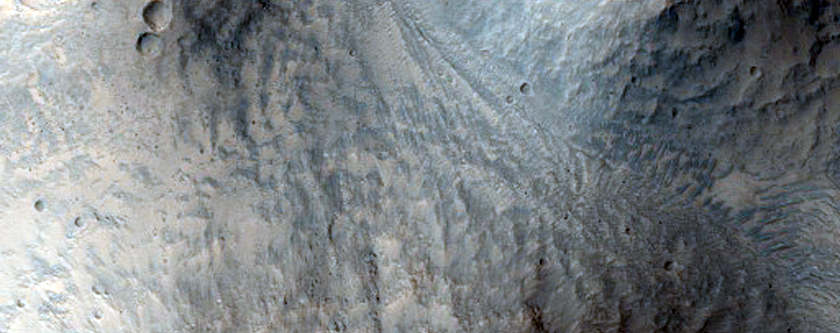 Terrain Southwest of Mojave Crater