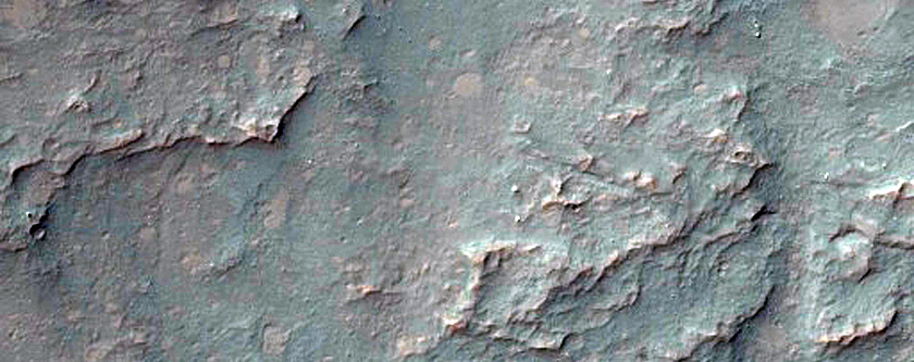 Alluvial Fans in Unnamed Crater