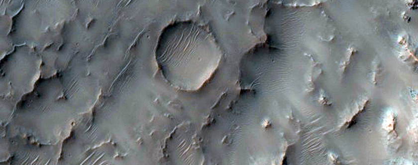 Fresh 10-Kilometer Diameter Unnamed Crater in Terra Sabaea