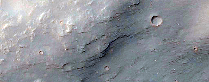 Alluvial Fans in Crater