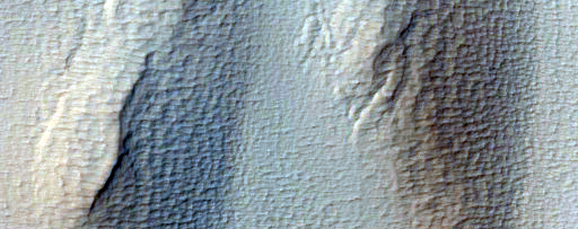 Features of Large Lobe to the North-Northwest of Pavonis Mons