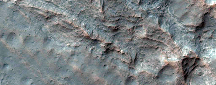 Central Uplift and Fan in Runanga Crater