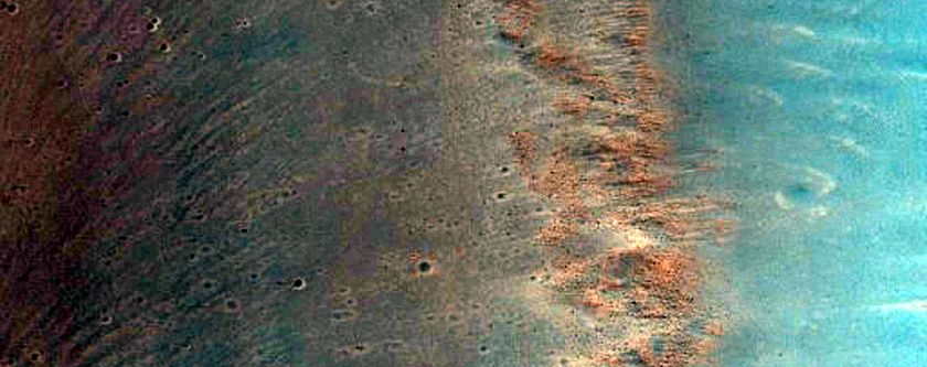 Crater in Syrtis Major