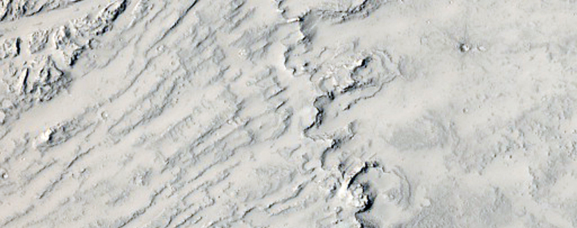 Erosional Features Near Head of Grjota Valles