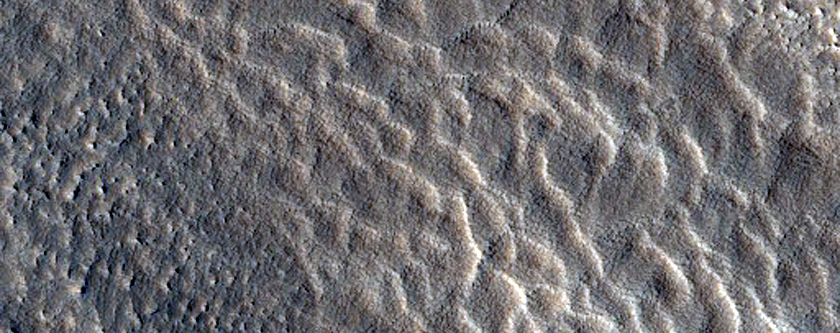 Crater with Fading Ice