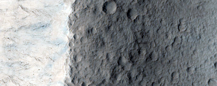 Impact Crater in Amazonis Planitia