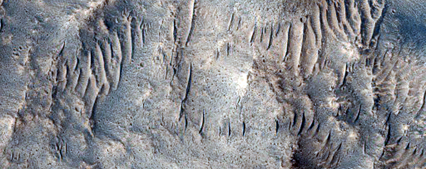 Northeast Kasei Valles Chaotic Material
