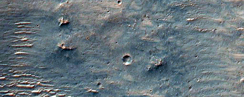 Terrain North of Barlow Crater