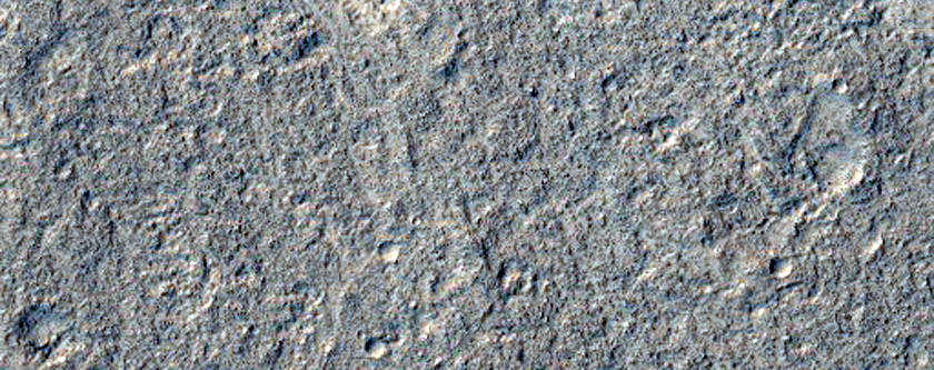 Terraces on Remnant Crater Rim Promontory