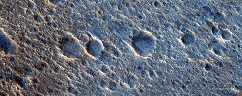 Margin of Multiple Layer Ejecta from Guaymas Crater