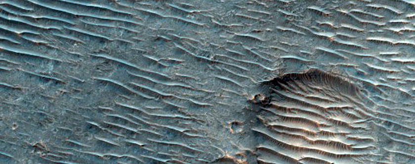 Tyrrhena Terra Crater Floor Deposit