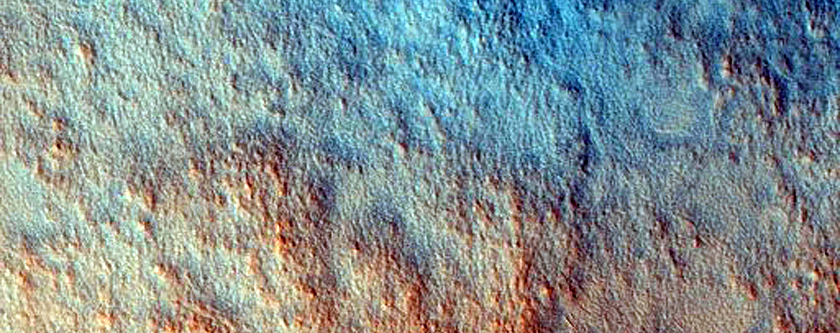 Chains of Small Barchan Dunes near Central Pit of Milankovic Crater