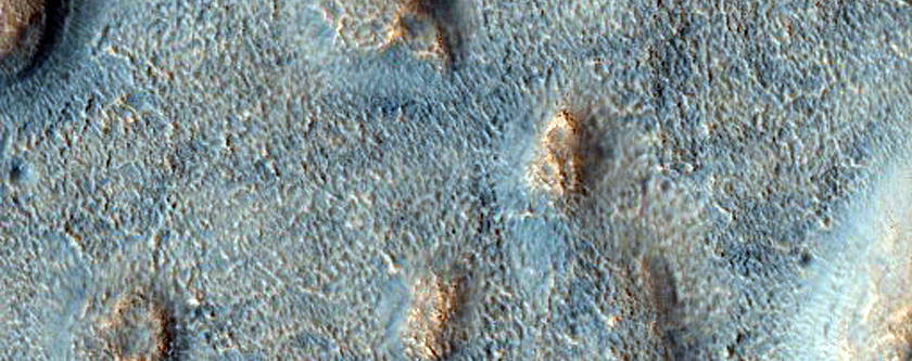 Cratered Cones in Cydonia Region