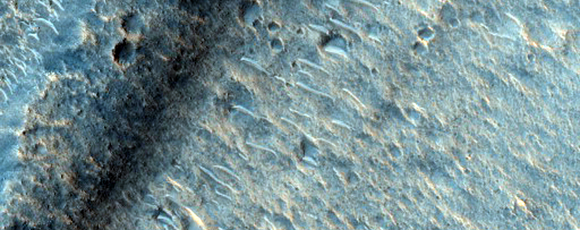 Ridges in Tiu Valles