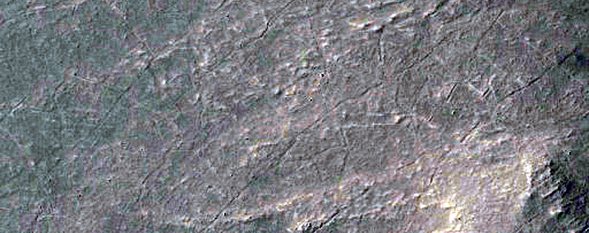 Layers and Ridges along Auqakuh Vallis