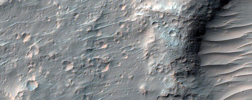 Bedrock Exposures in Ladon Valles