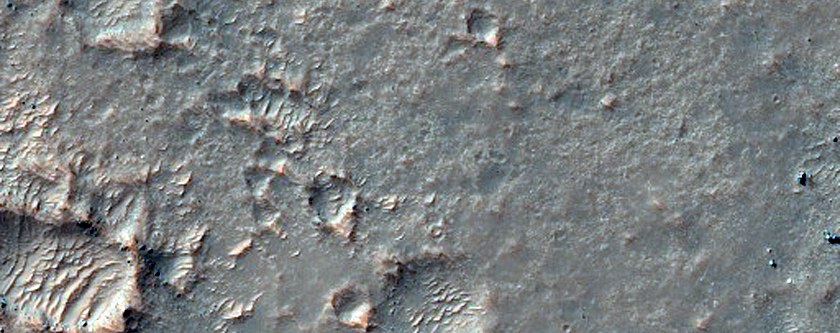 Fresh Crater and Rocky Patch