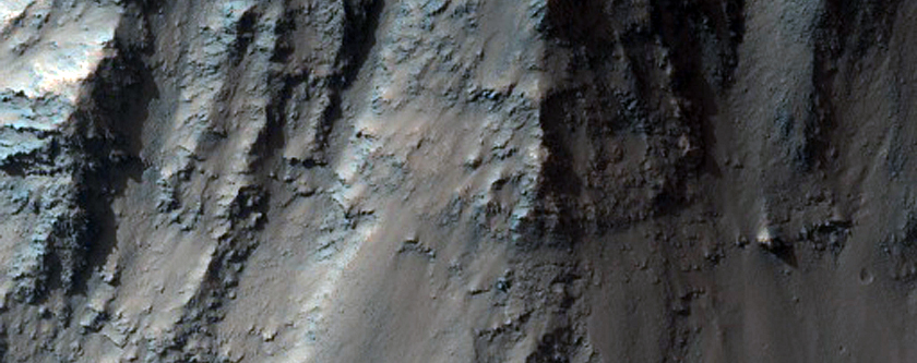 Small Cut Crater in Capri Chasma