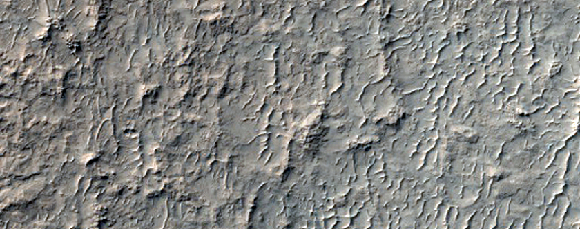 Bedrock Exposures in Hellas Region