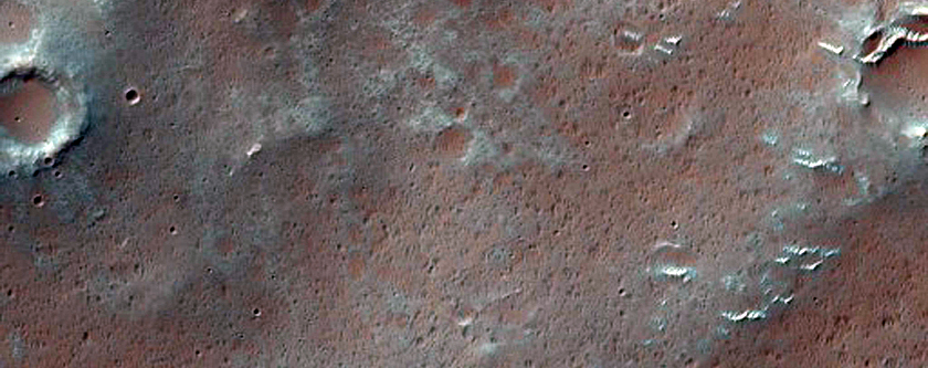 Distal Edge of Fluidized Ejecta