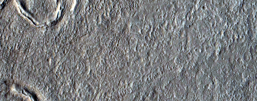 Field of Pseudocraters South of Galaxias Fossae