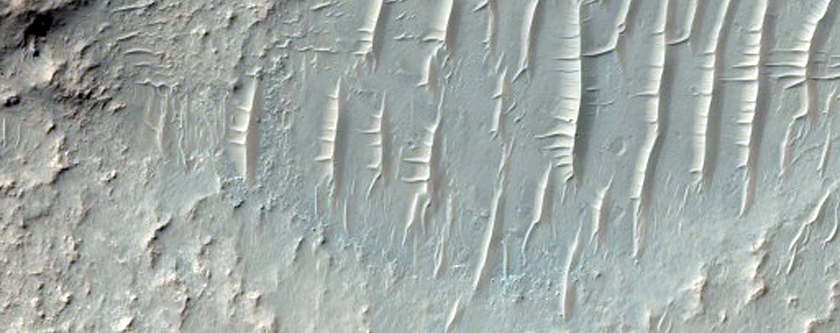 Possible Hydrated Deposit in Crater