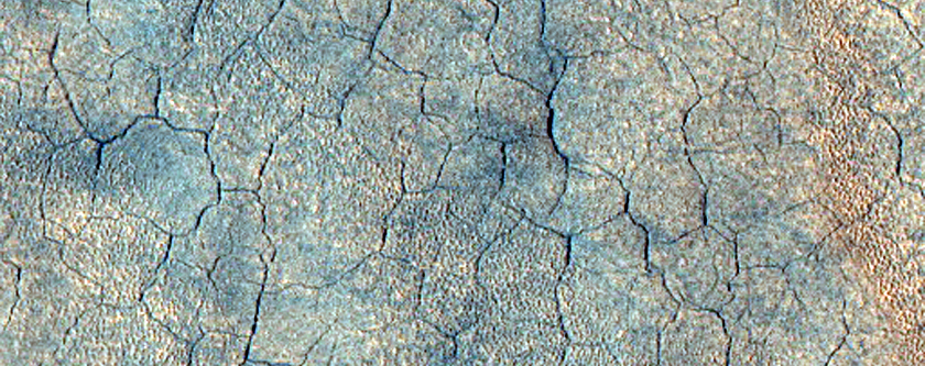 Terrain with Layered Material and Circular Pits