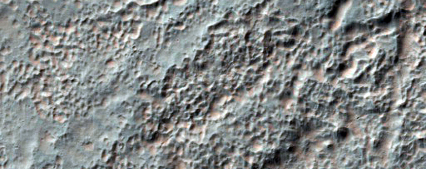 Depression East-Southeast of Hale Crater and Neighboring Landforms