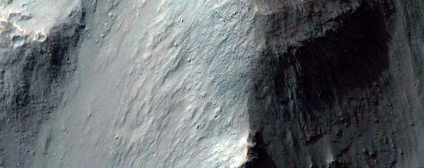 An Impact Crater on Upper Rim Valles Marineris