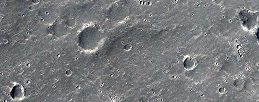 Corinto Crater Secondaries and Wrinkle Ridge