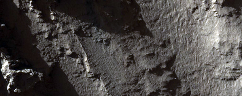 Layers in Tithonium Chasma