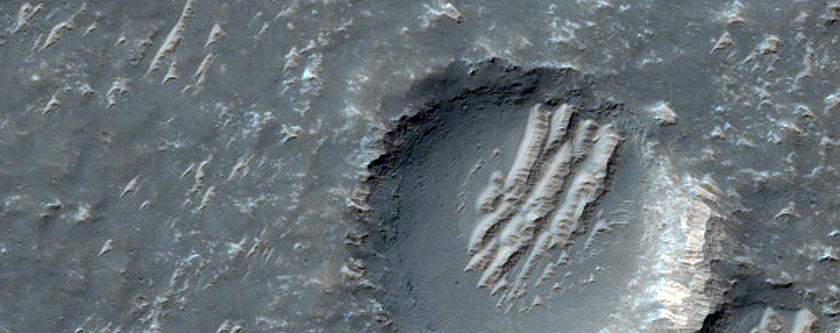 Ray from Fresh Double Crater To the East